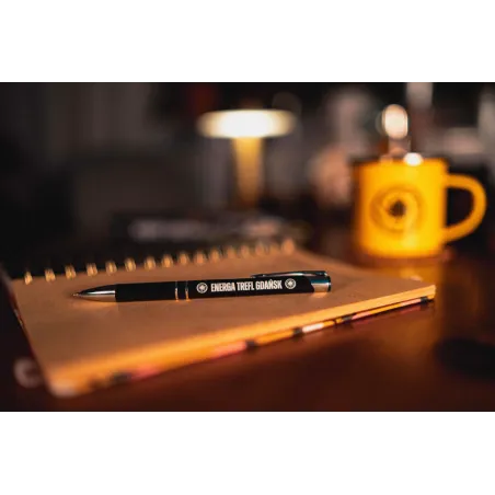 Metalowy długopis z grawerem Energa Trefl Gdańsk