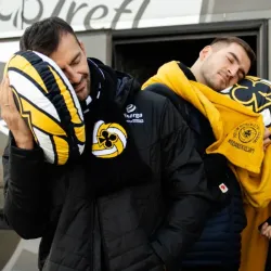 Poduszka w kształcie piłki z herbu Energi Trefla Gdańsk