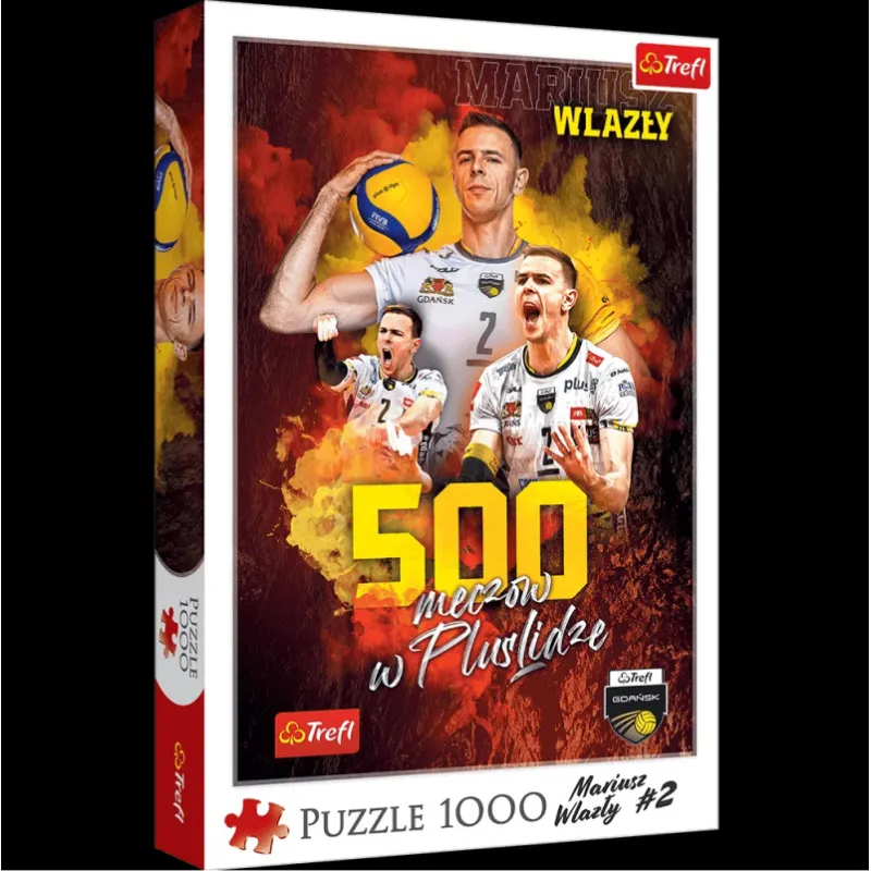 Puzzle „Mariusz Wlazły – 500 meczów w Pluslidze” Trefl Gdańsk - Oficjalny sklep Kibica